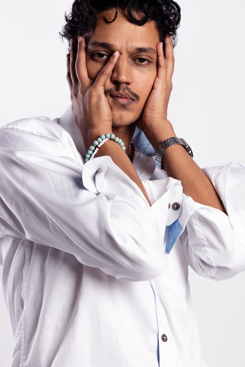 Detailed Long Sleeve Cotton Shirt Summer Sky (Blue)