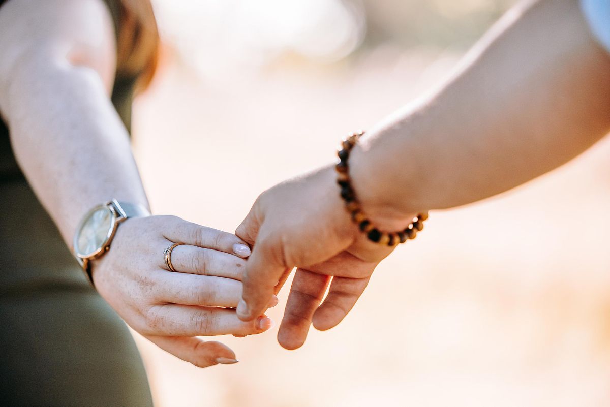 close up van de handen