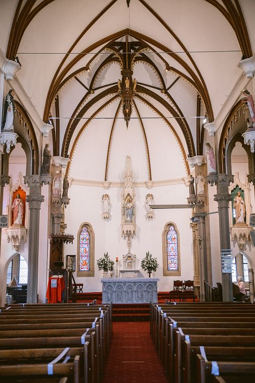 Church Wedding Ceremony at Holy Name of Mary
