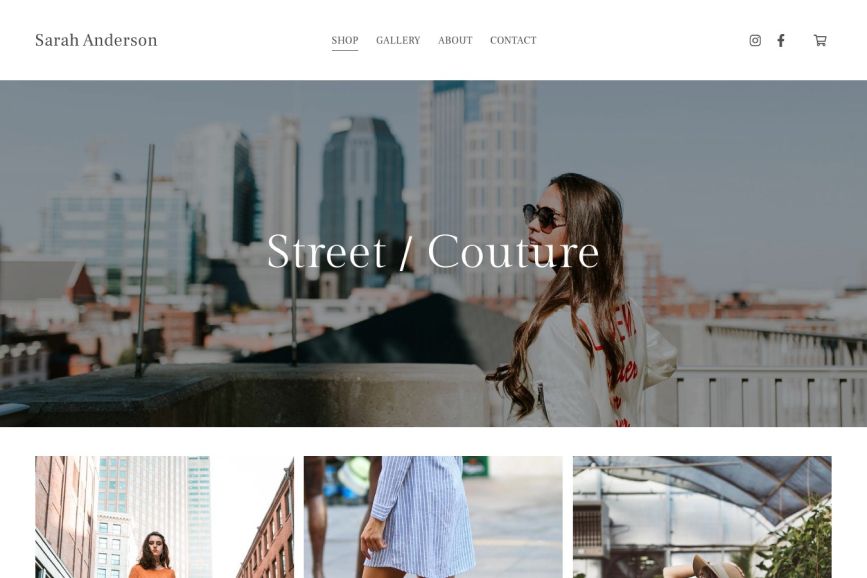 Temas de site de portfólio