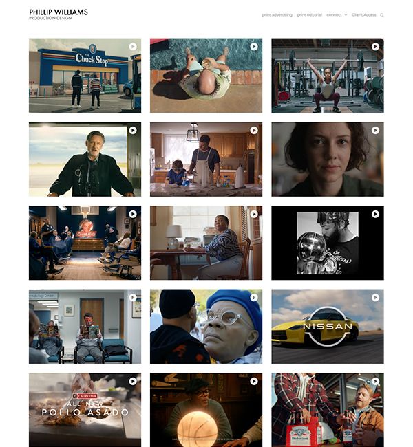 Phillip Williams Portfolio Website Examples
