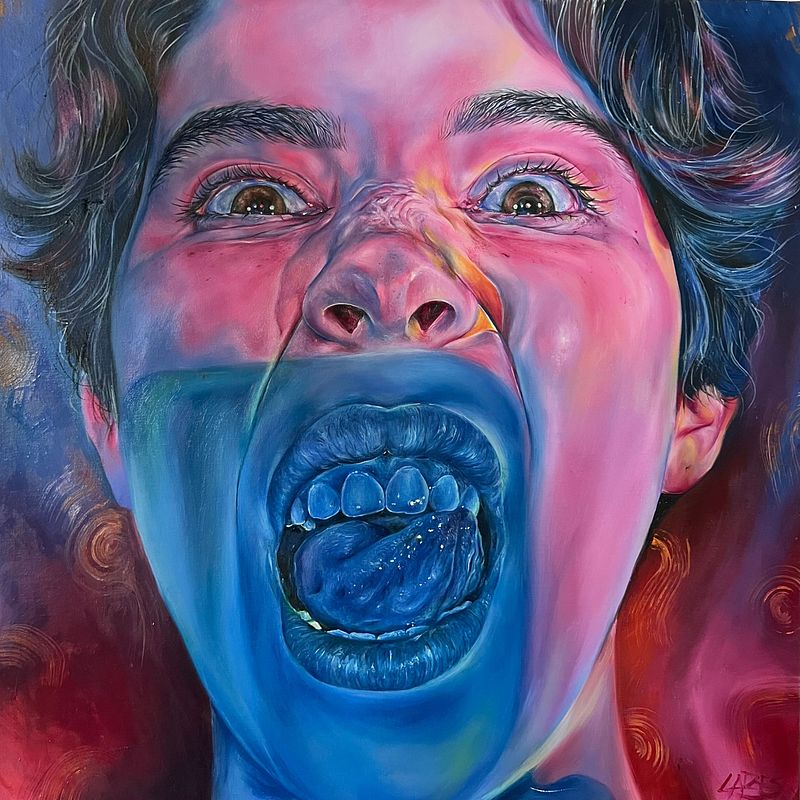 "Eating a Blue Light" 2023