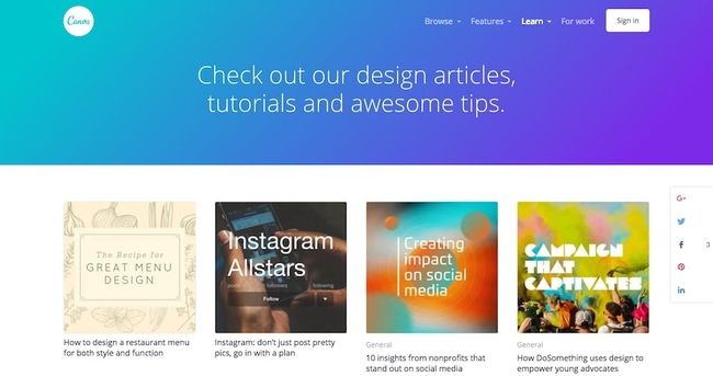 Scuola di design Canva