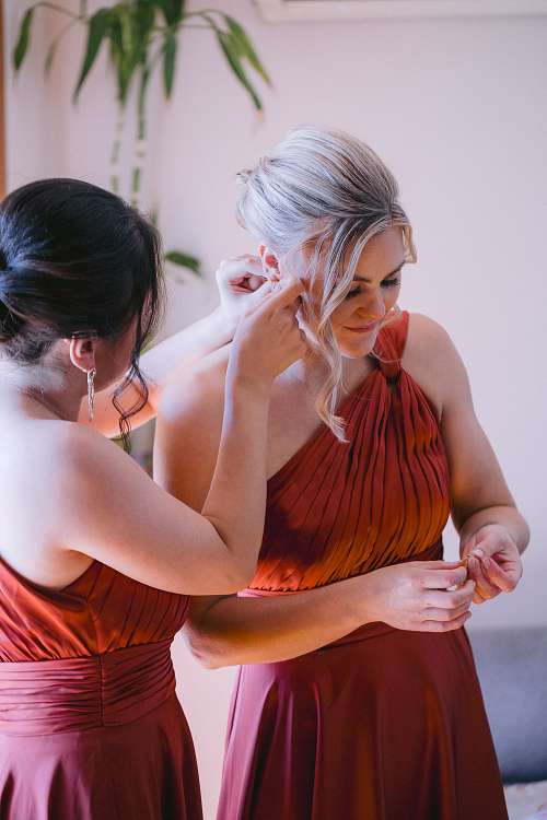 Bride Getting Ready
