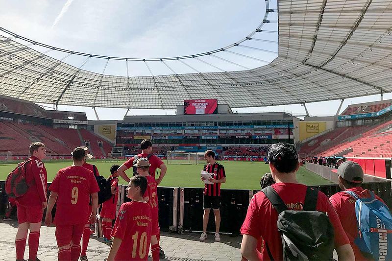 Teilnahme am Turnier in der BayArena