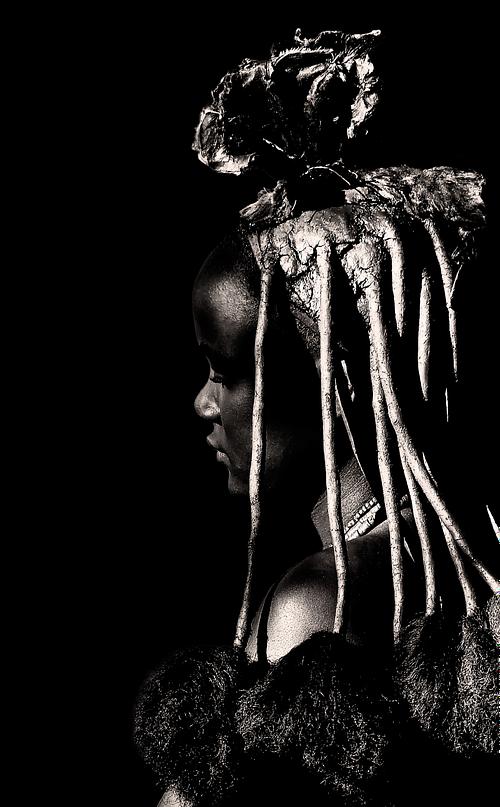 Portrait d'une femme Imba de Namibie