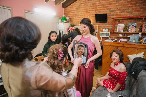 Bride Getting Ready