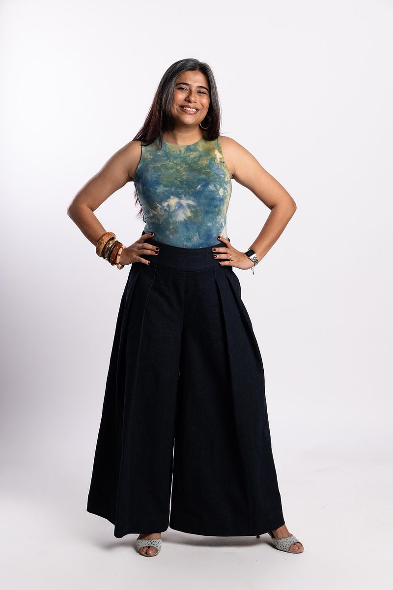 Sleeveless Leotard Golden Hour (Blue Gold)