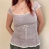Babydoll Top- Crochet PDF Pattern