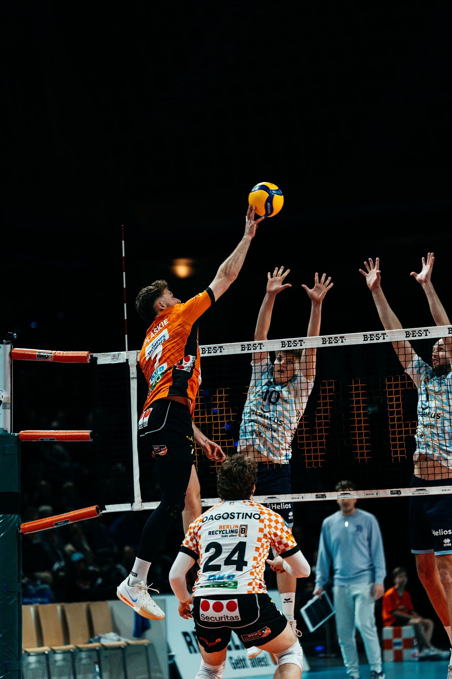 BR Volleys Volleyball game at Max Schmeling Halle in Berlin