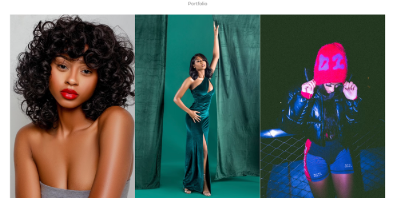 un modèle dans différentes poses