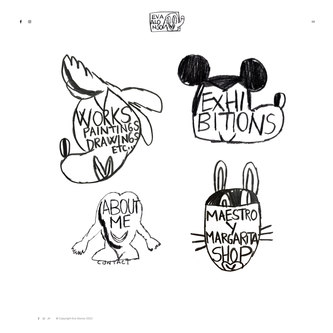 Artist Eva Alonso's Portfolio that showcases her drawings