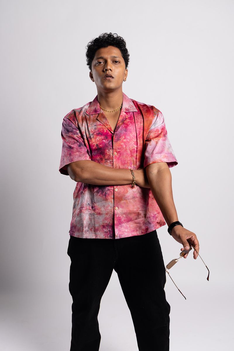 Cuban Collar Shirt - Rosé Hour