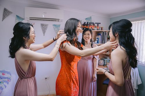Bride Getting Ready