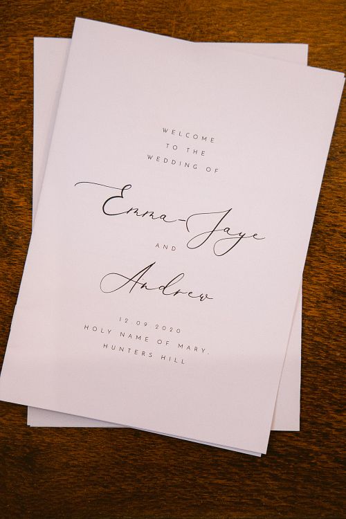 Church Wedding Ceremony at Holy Name of Mary