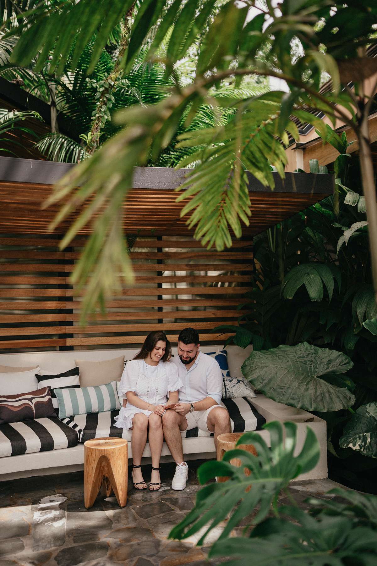 Photographer capturing engagement at Nayara Springs Costa Rica