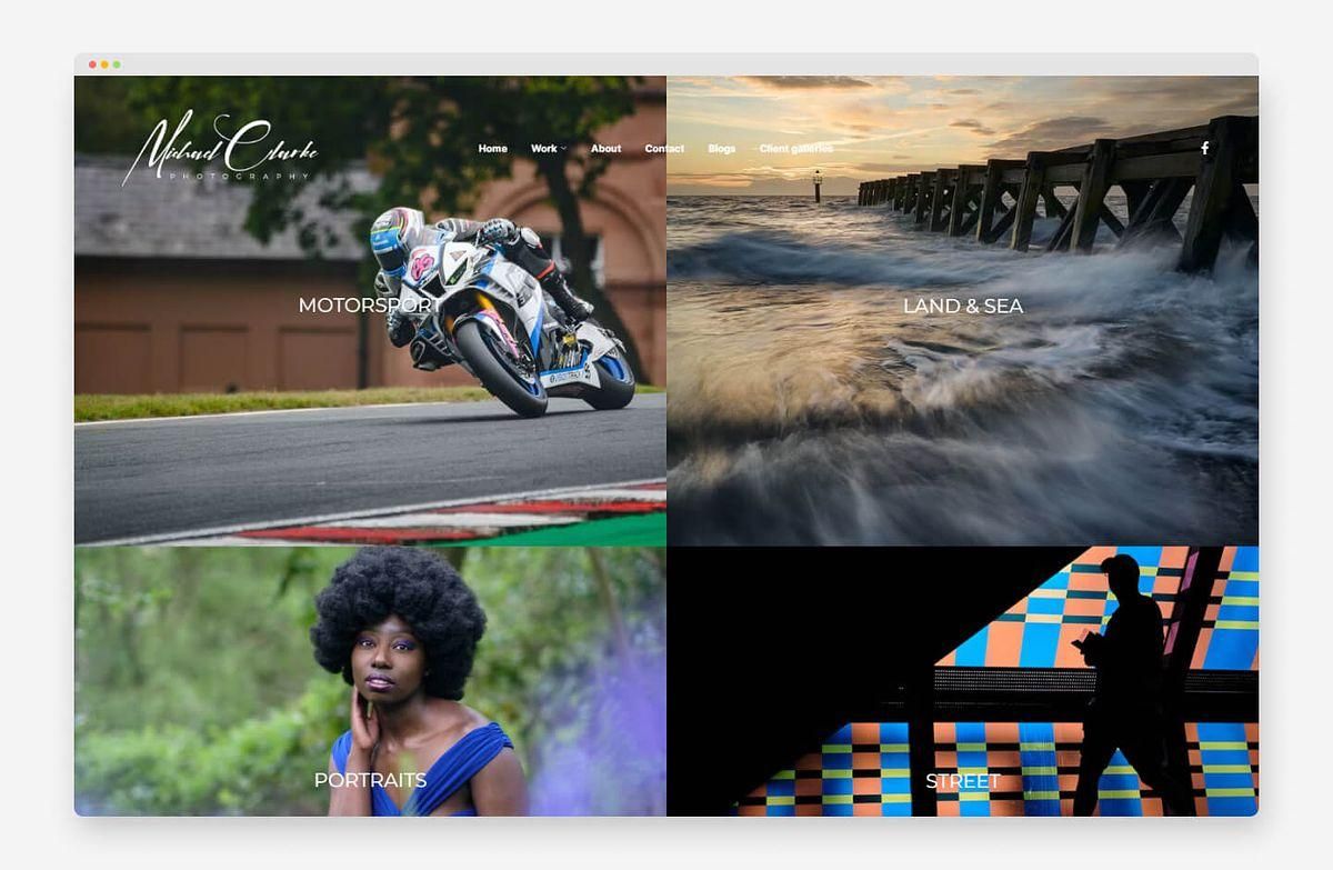 Michael's portrait photography website