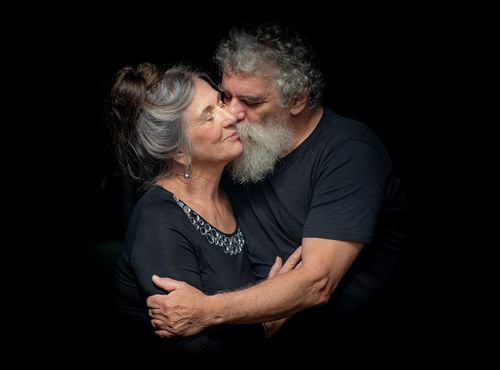 Hurford Portrait Prize finalist. Jacklyn and Liam. Love in the time of Corona