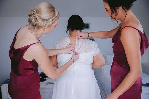 Bride Getting Ready