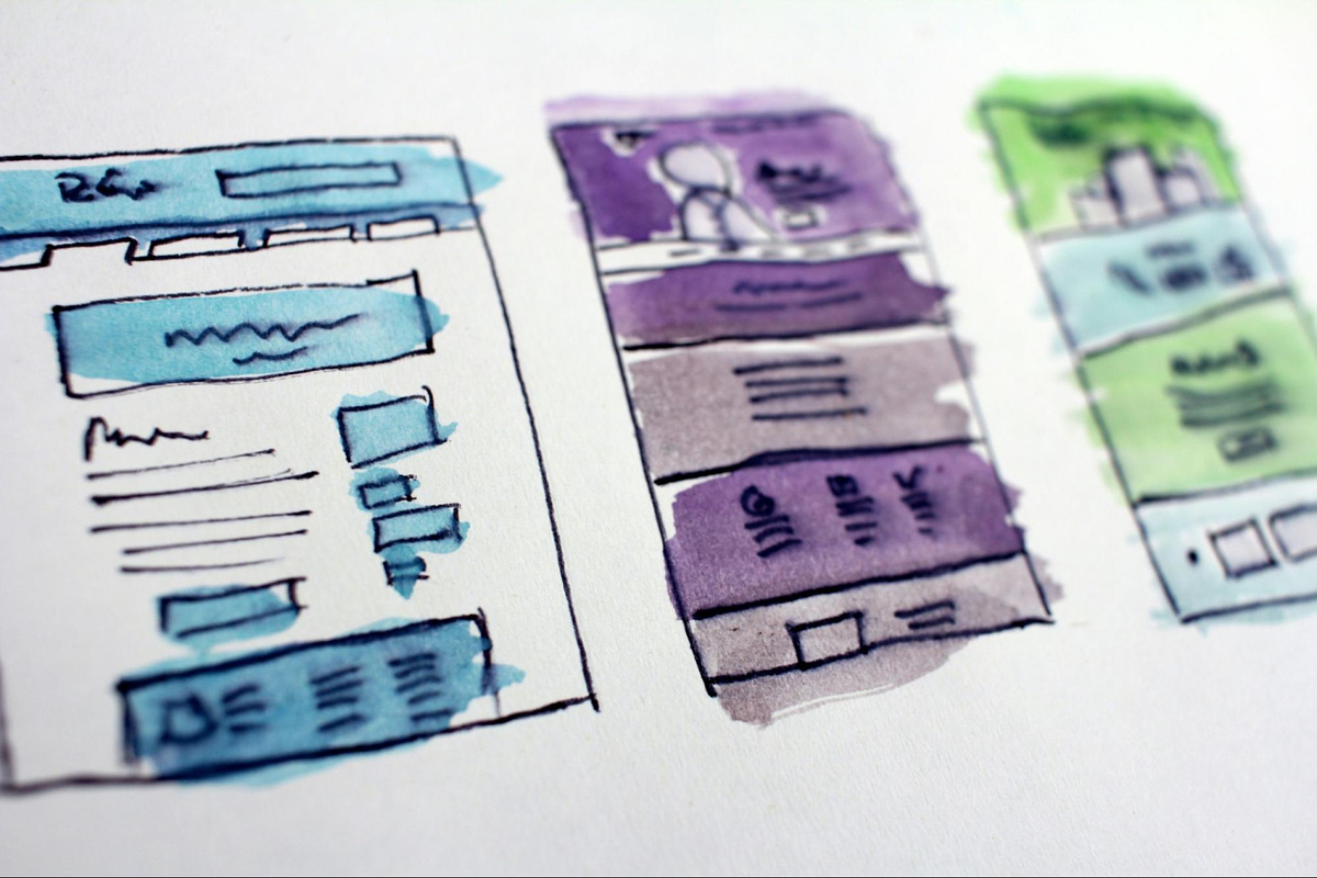 illustration of a the pages of a website should look like