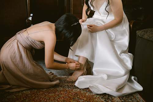 Bride Getting Ready
