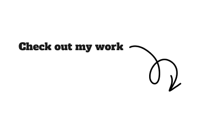 Check out my work with squiggly down arrow