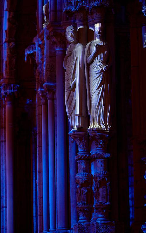 chartres, cathedrale,gothique, portail nord fete de la lumiere