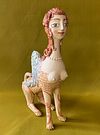 Sphynx, ceramic sculpture