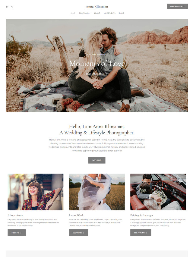 Wedding Website Templates | Pixpa